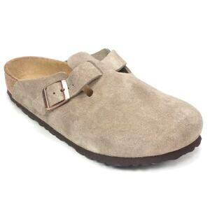 Birkenstock Betula Boston Unisex Suede Leather Clogs Preowned-good Tan Size 39